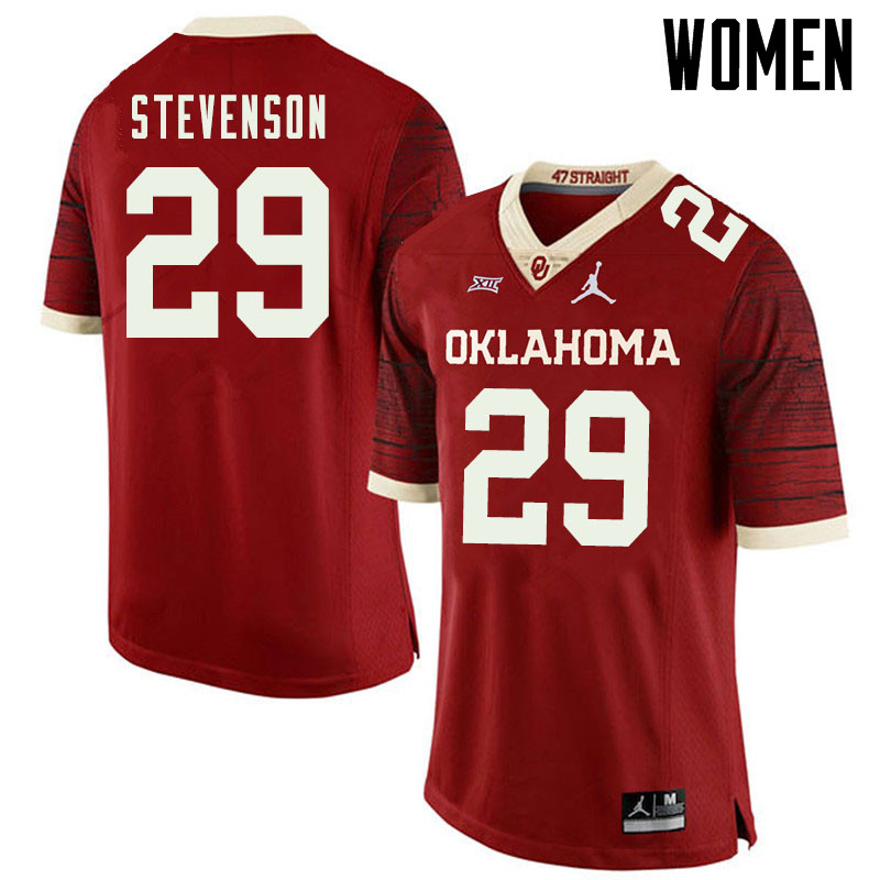 Jordan Brand Women #29 Rhamondre Stevenson Oklahoma Sooners College Football Jerseys Sale-Retro - Click Image to Close